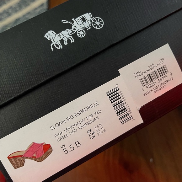 Coach Sandals - Coral Pink - Picture 2 of 5